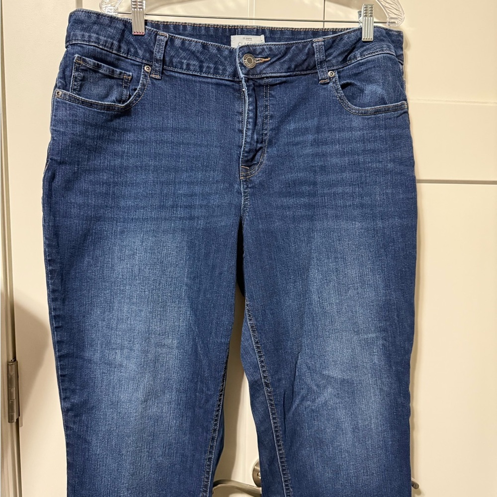 Maurices mjeans Mid Rise Slim Boot Classic Blue Women's Jeans Size 18W - Picture 3 of 11